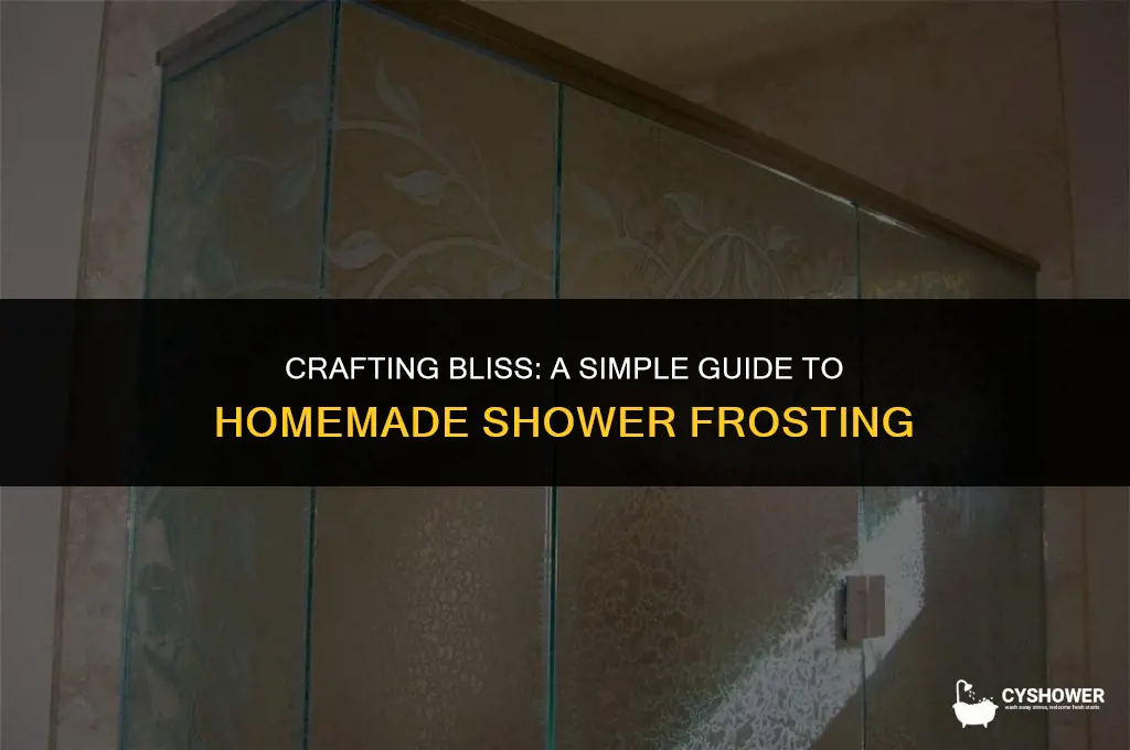 how to make shower frosting