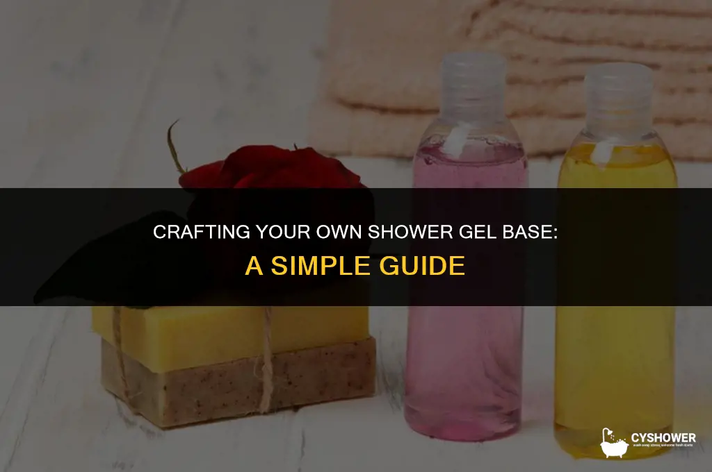 how to make shower gel base