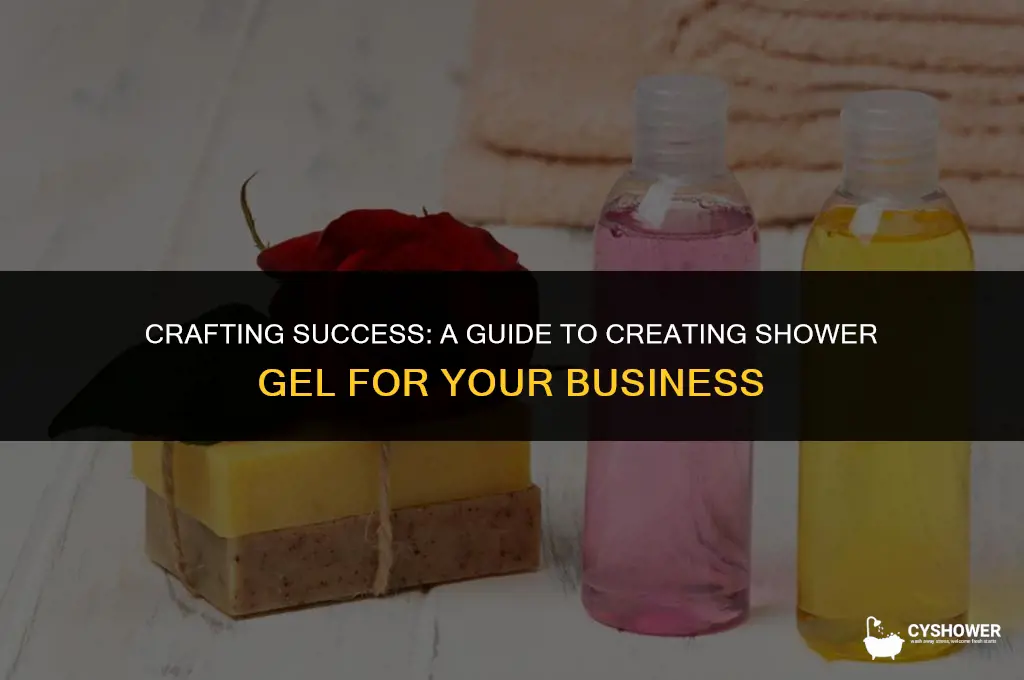 how to make shower gel for business