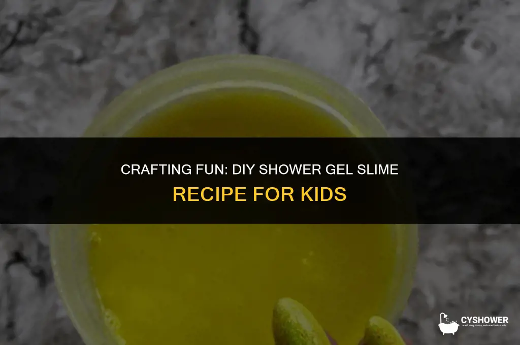 how to make shower gel slime