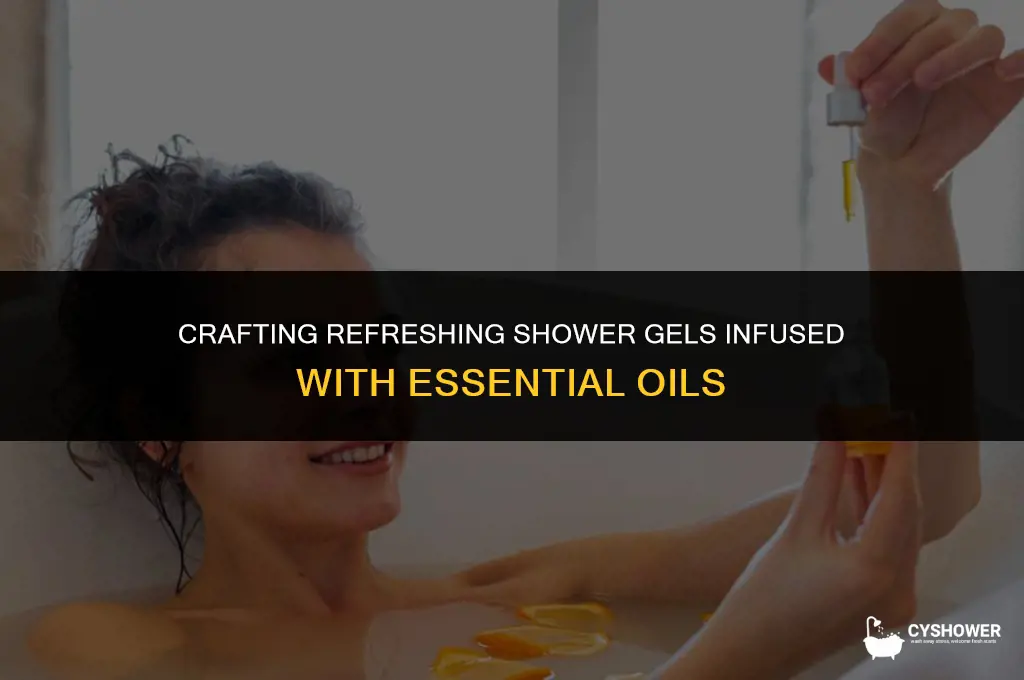 how to make shower gel with essential oil