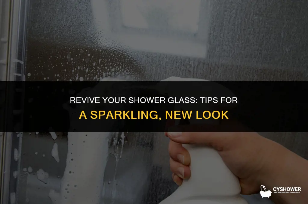 how to make shower glass look new