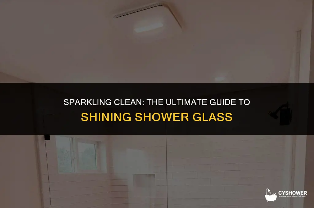 how to make shower glass shine