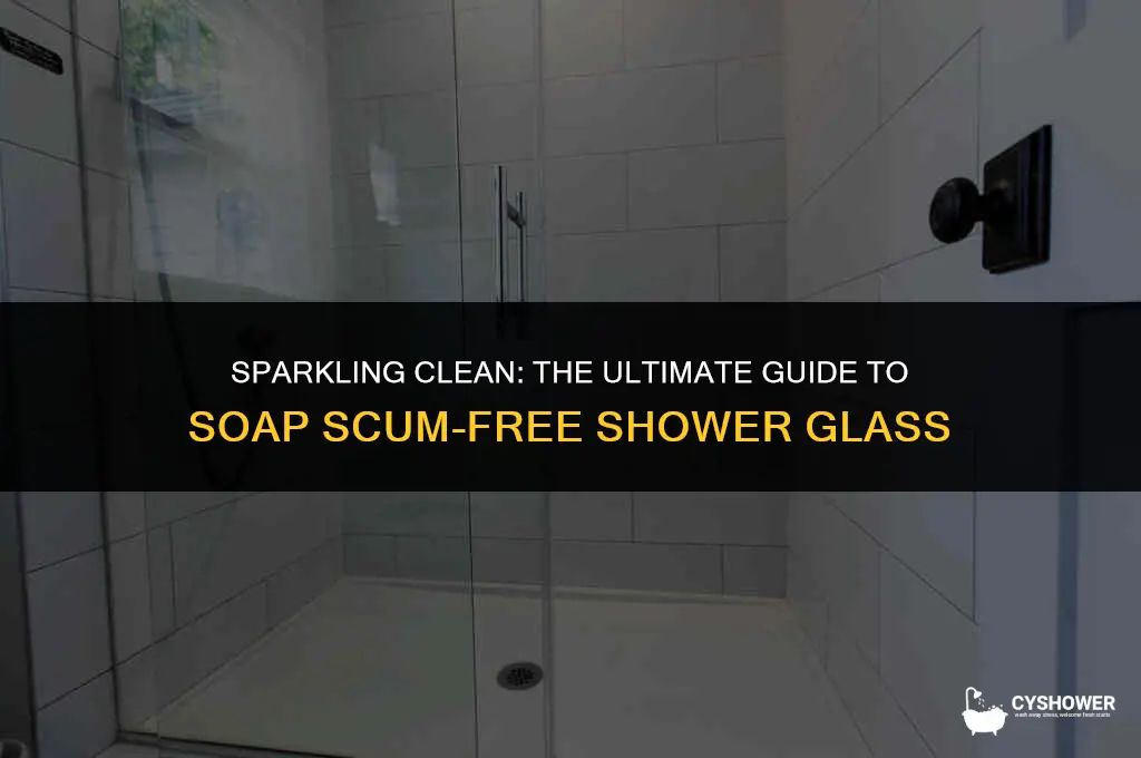 how to make shower glass soap scum free
