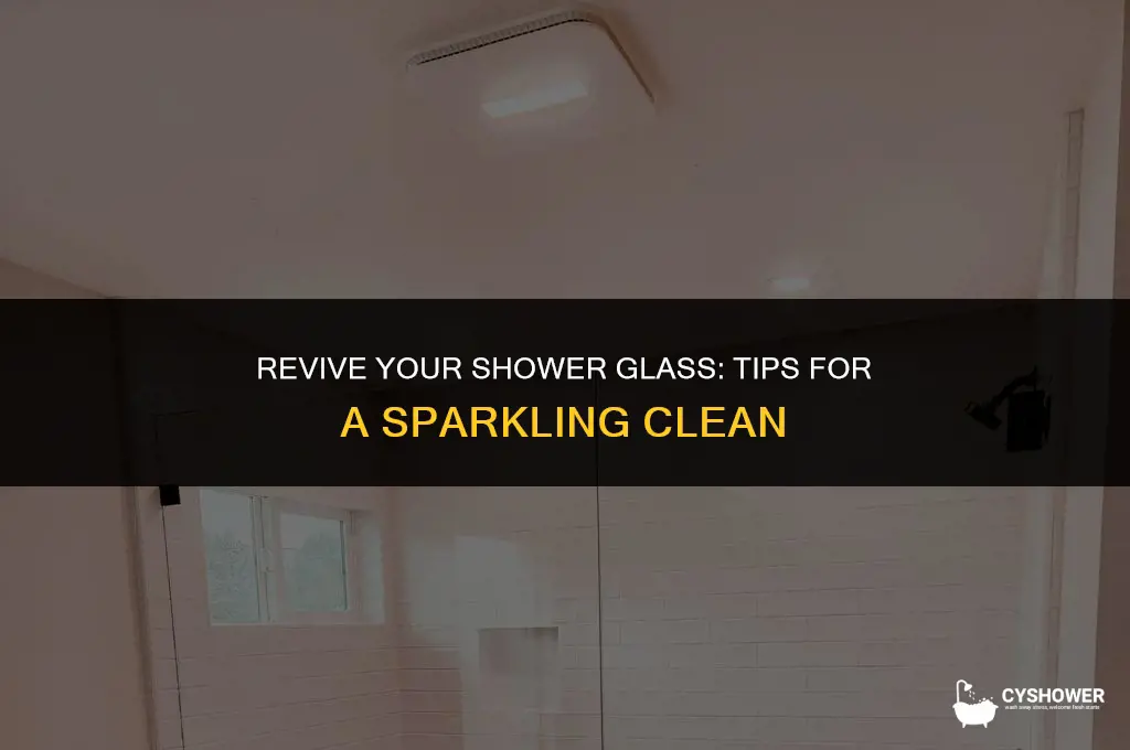 how to make shower glass sparkle