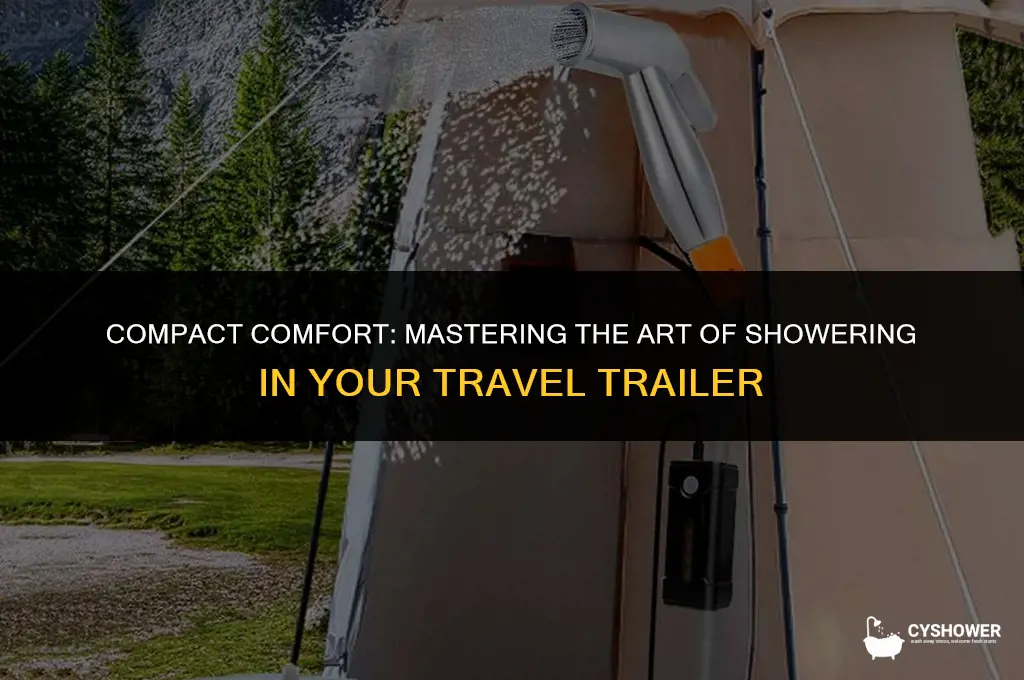 how to make shower in travel trailer