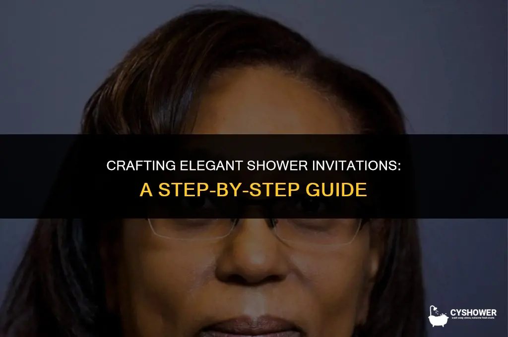 how to make shower invitations