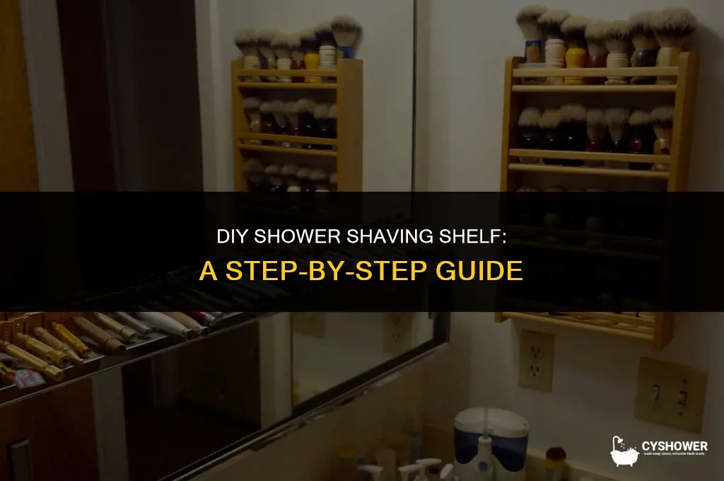 how to make shower ledge for shaving legs