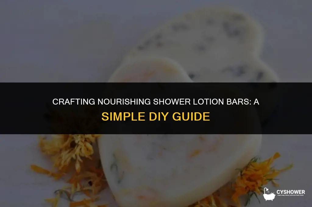 how to make shower lotion bars