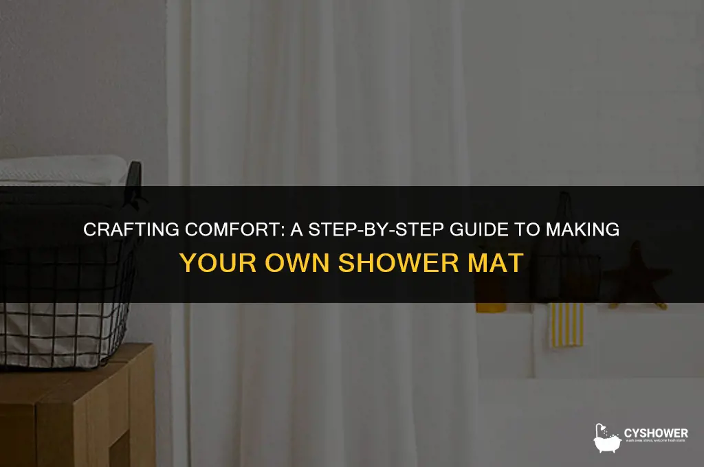 how to make shower mat