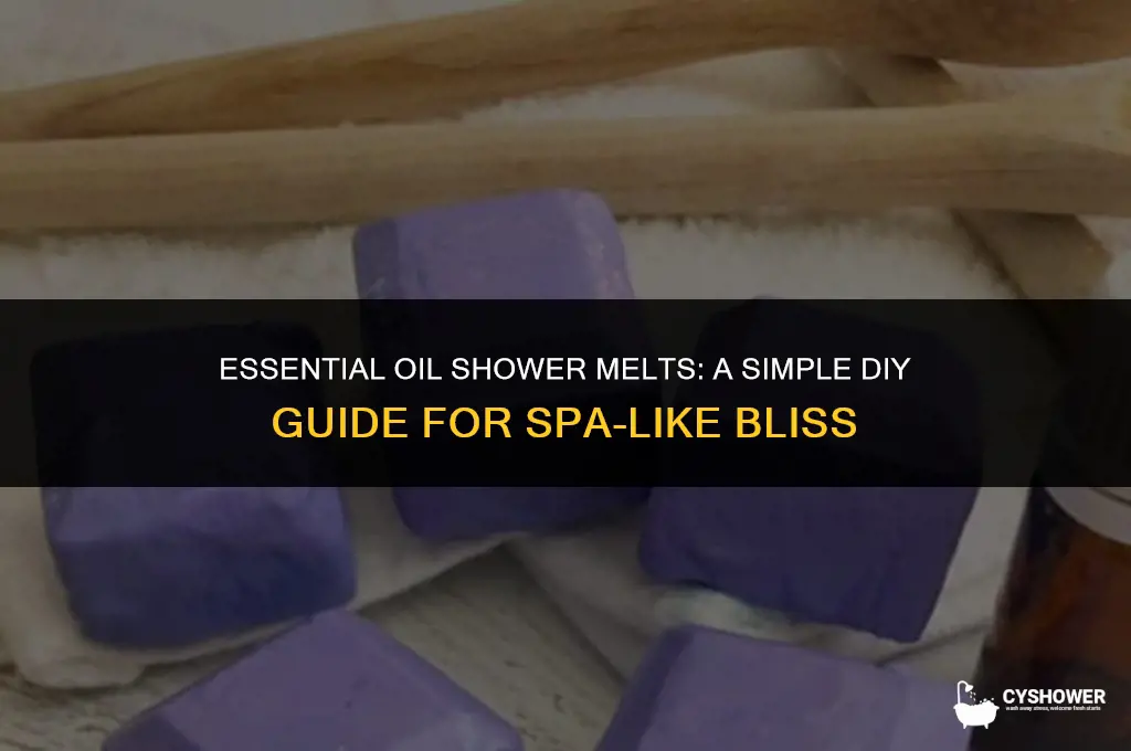 how to make shower melts with essential oils