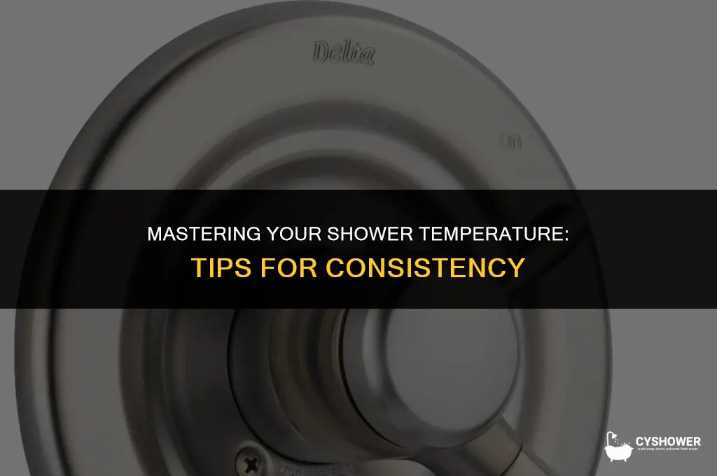 how to make shower not change temp