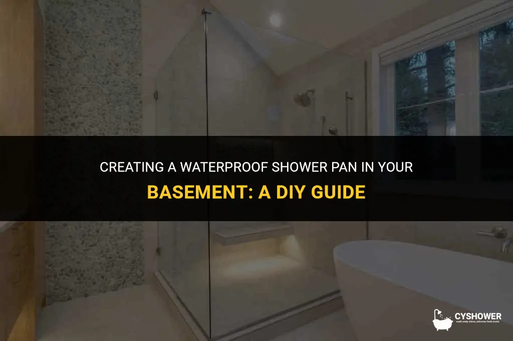 how to make shower pan in basement