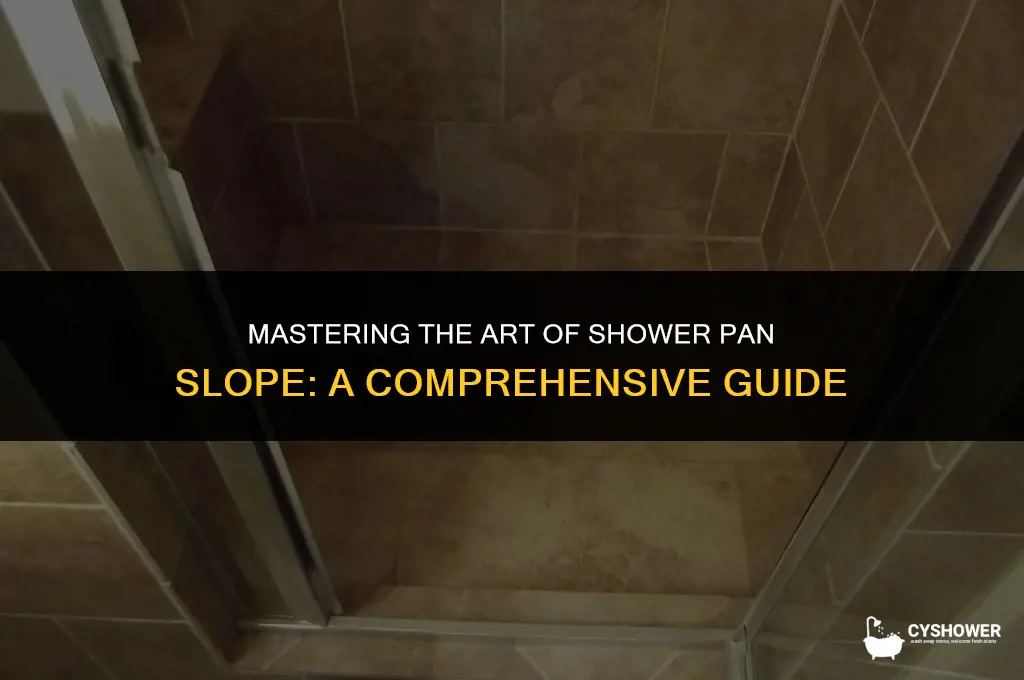 how to make shower pan slope