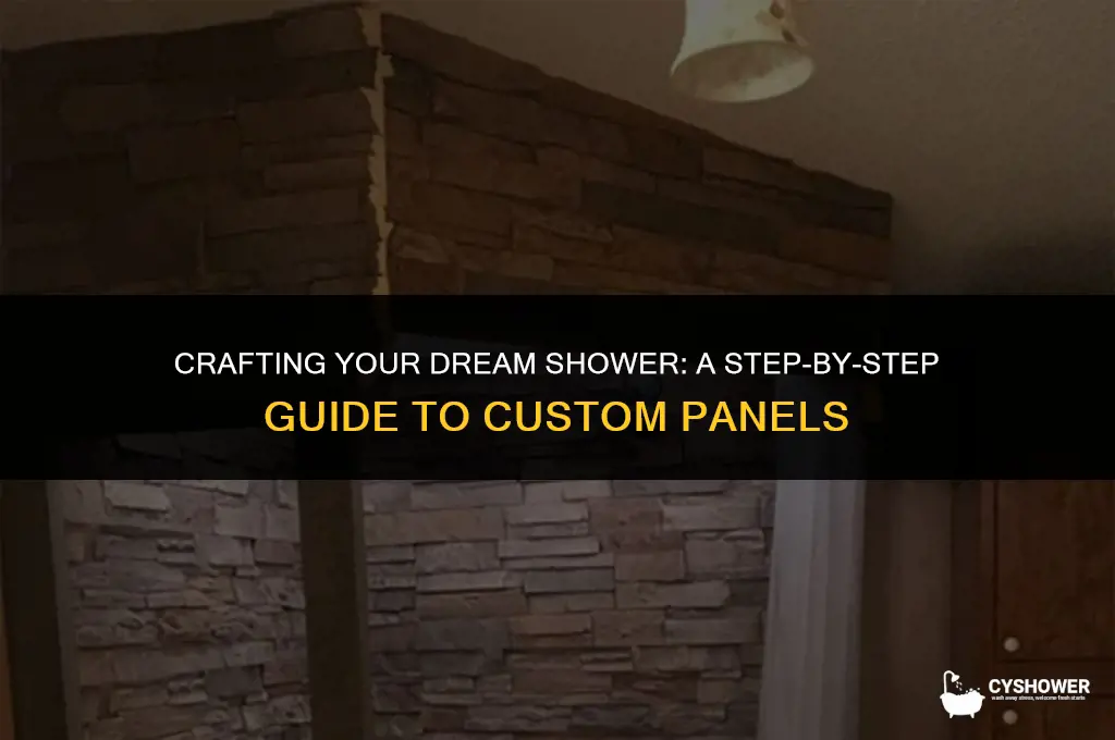 how to make shower panels