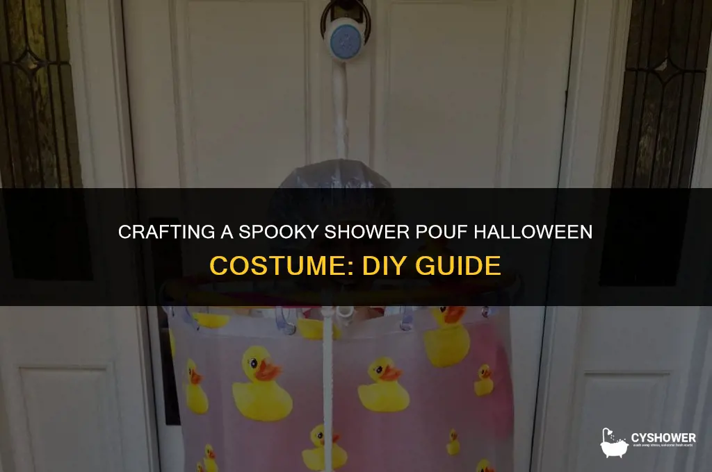 how to make shower pouf halloween costume