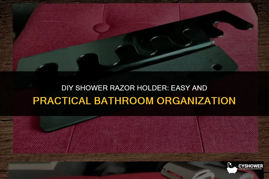 how to make shower razor holder