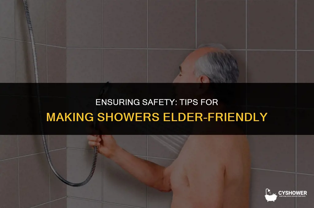 how to make shower safe for elderly