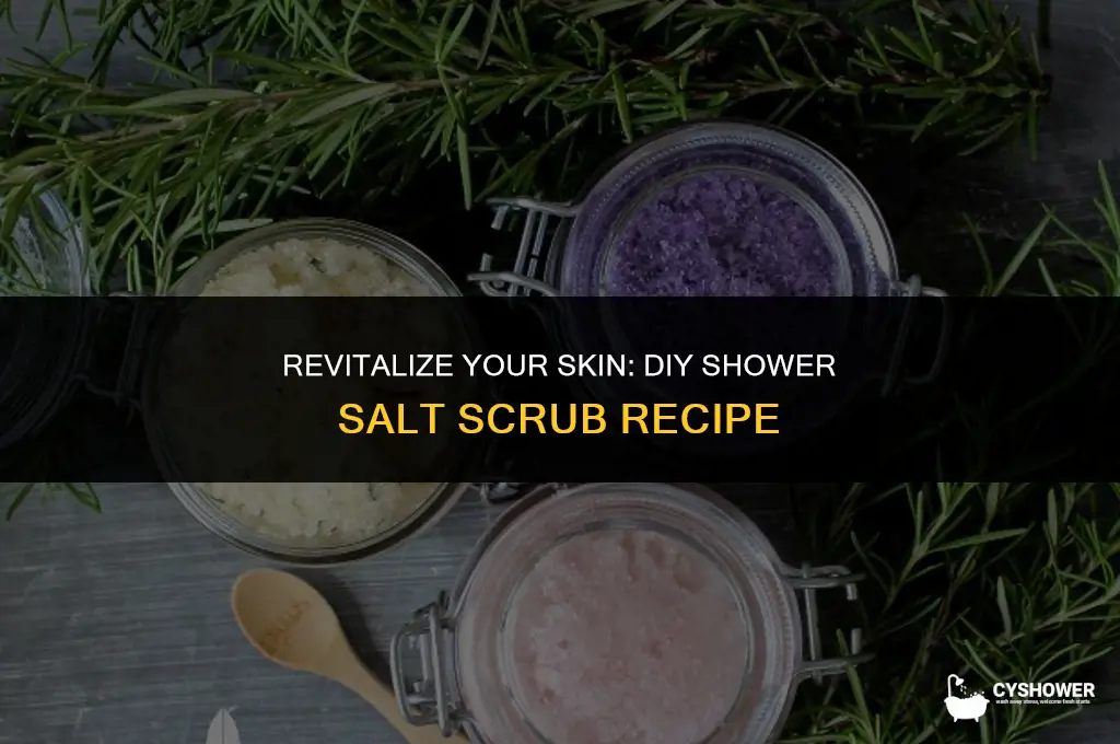 how to make shower salt scrub