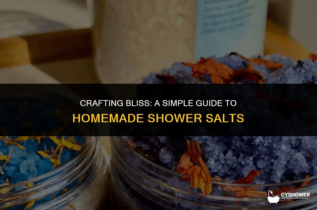 how to make shower salts