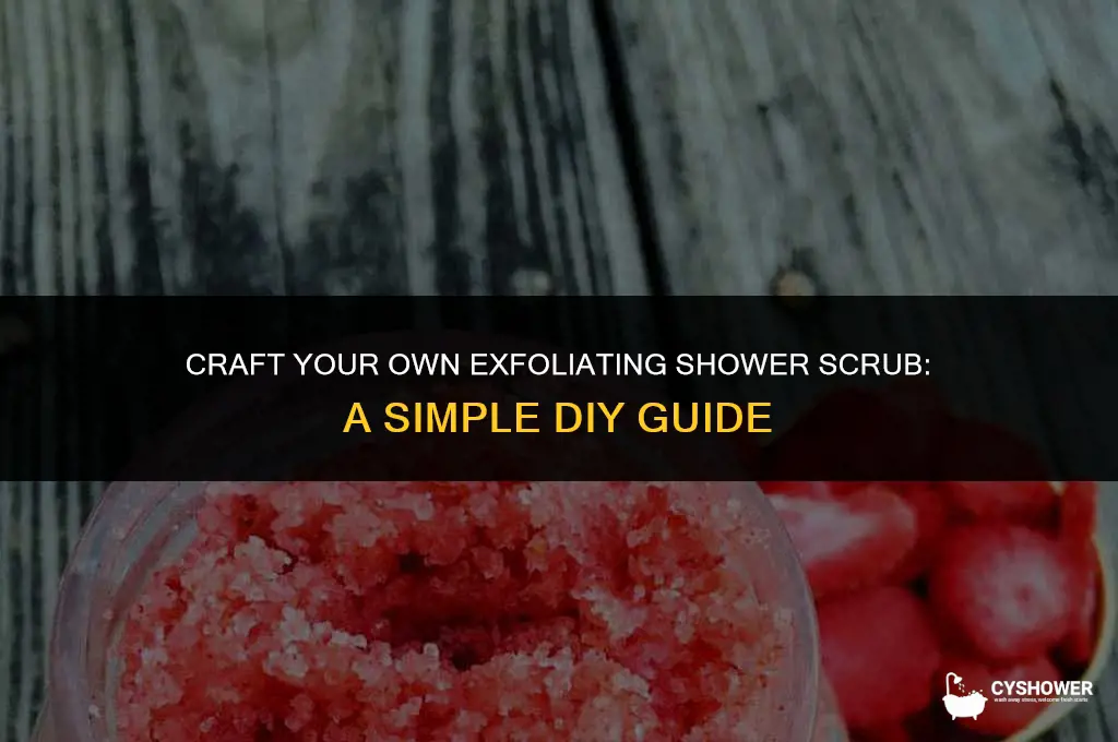 how to make shower scrub at home