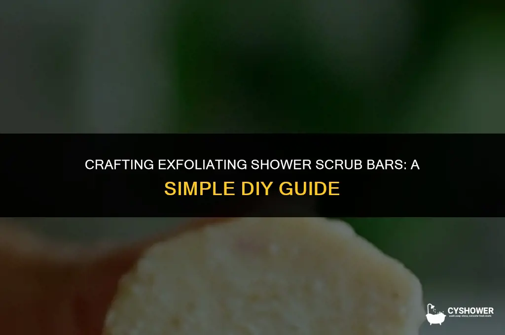 how to make shower scrub bars