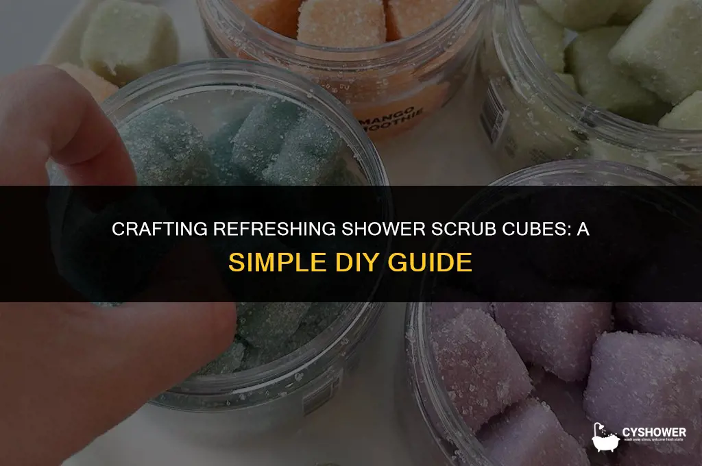how to make shower scrub cubes