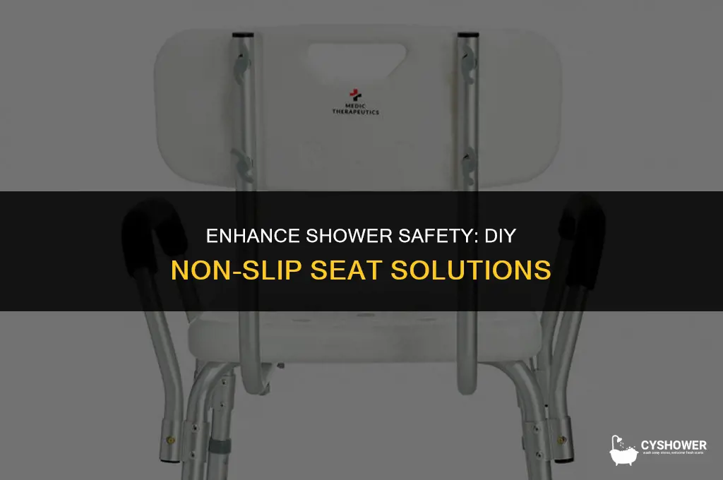 how to make shower seat non slip