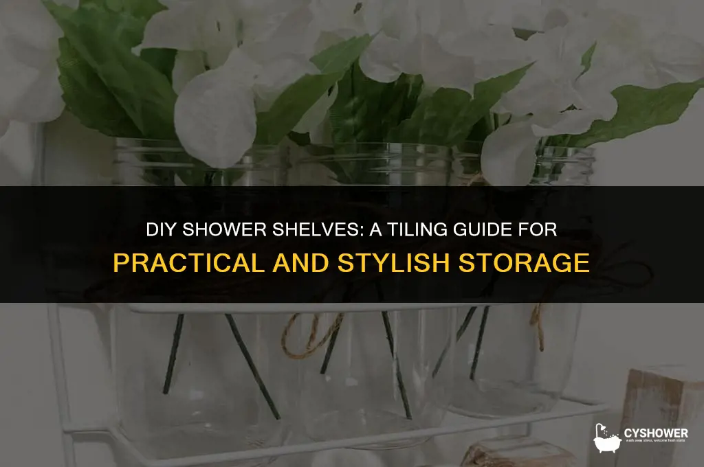 how to make shower shelves when tiling