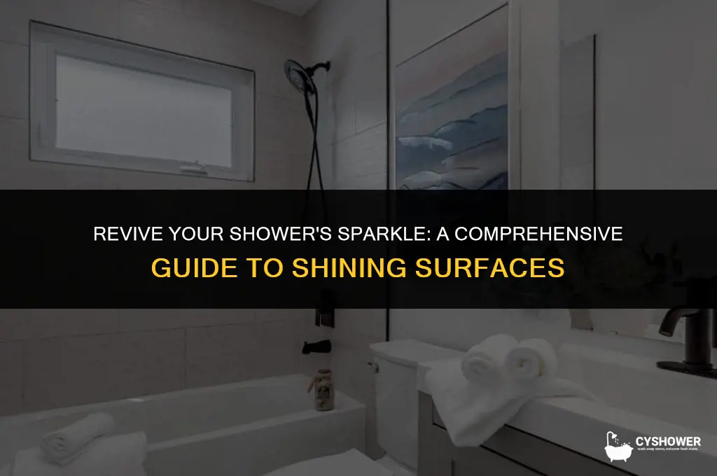 how to make shower shine