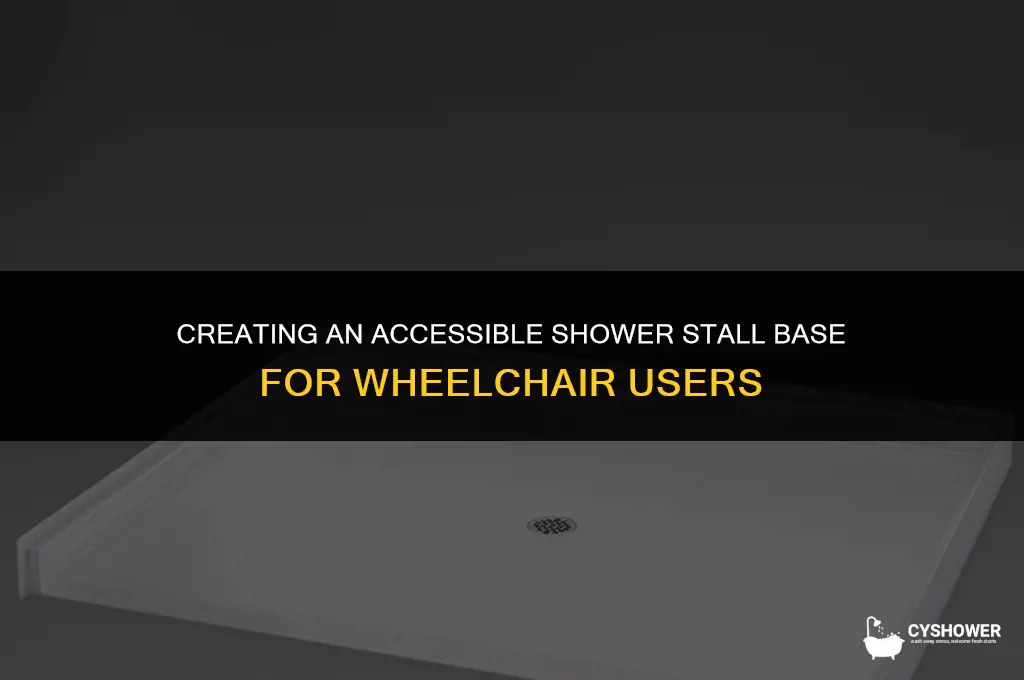 how to make shower stall base wheelchair assabile