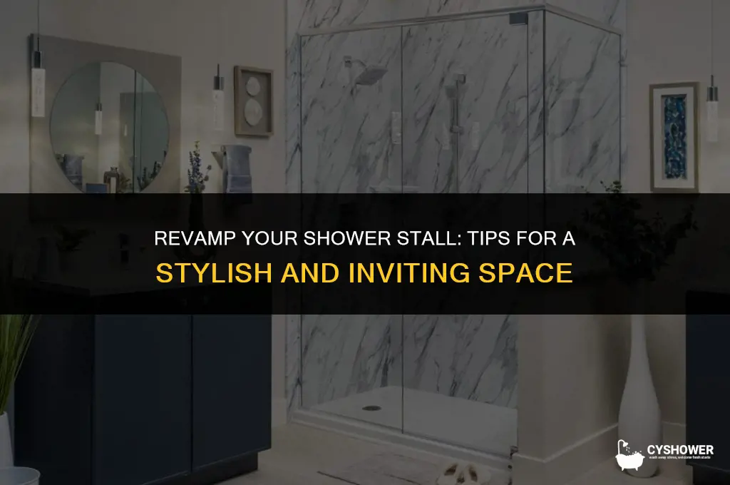 how to make shower stall look nicer