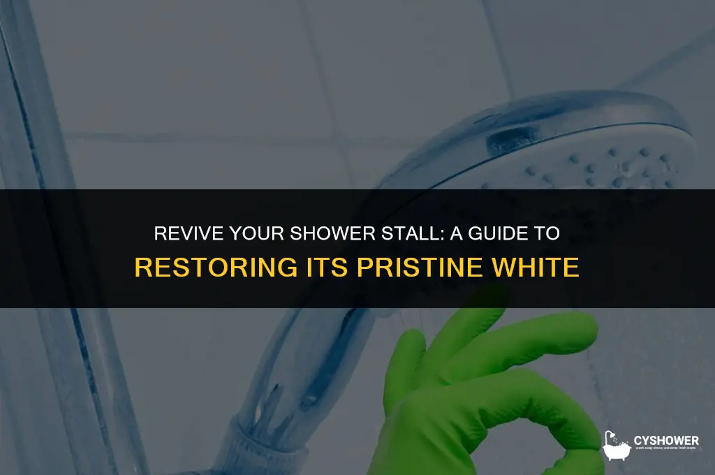 how to make shower stall white again