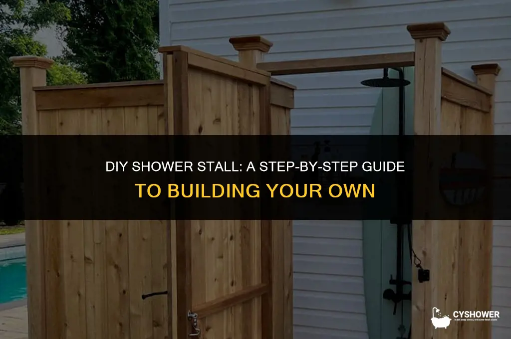 how to make shower stall yourself