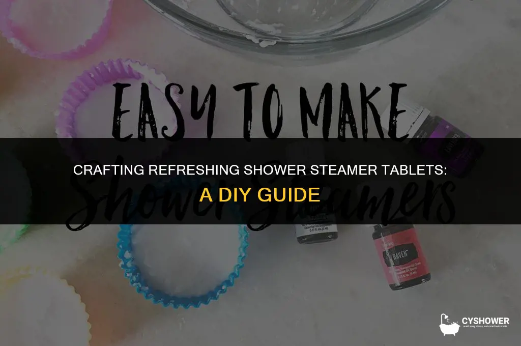 how to make shower steamer tablets