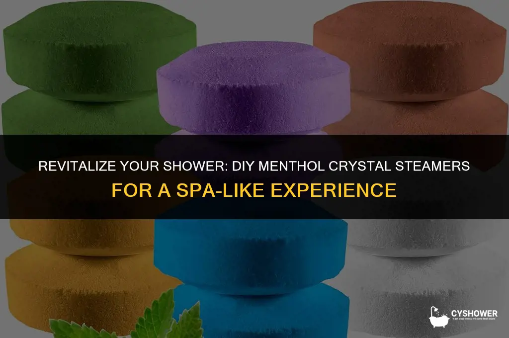 how to make shower steamers with menthol crystals