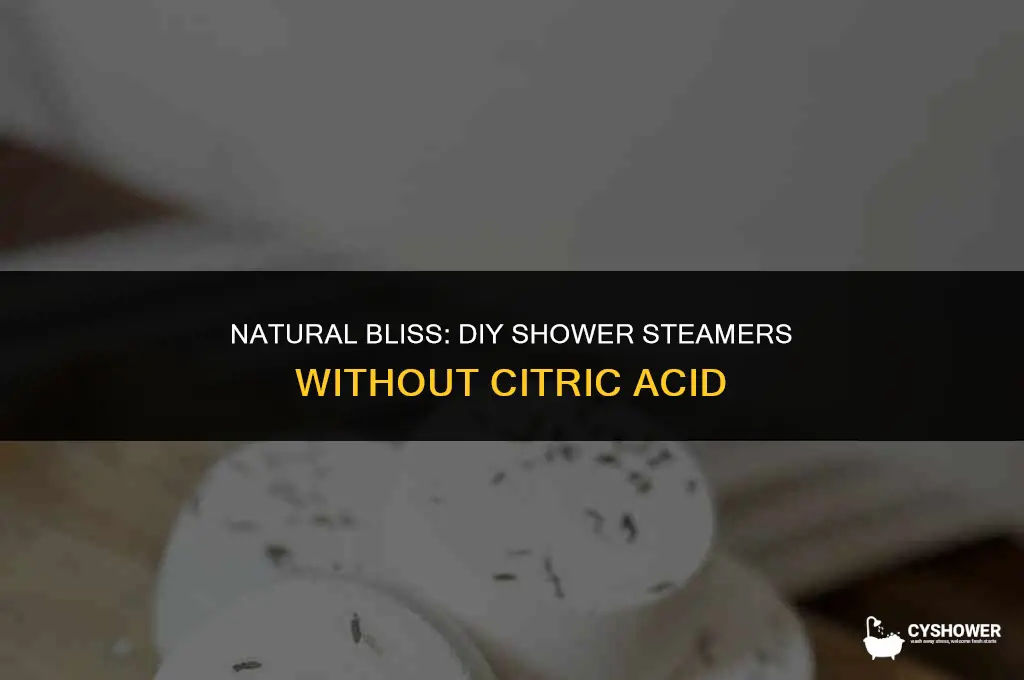 how to make shower steamers without citric acid