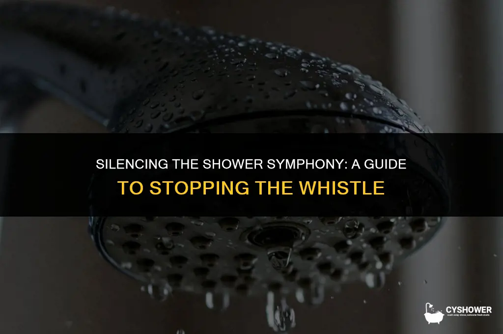 how to make shower stop whistling