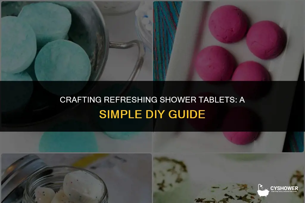 how to make shower tablets