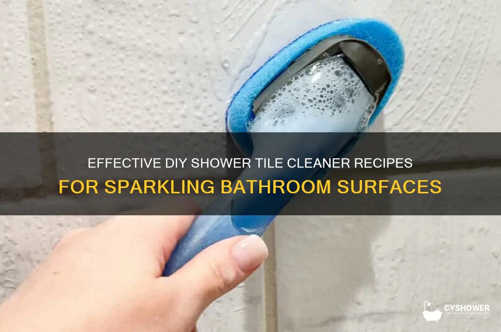 how to make shower tile cleaner