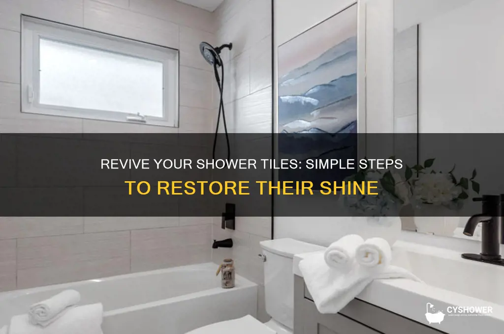 how to make shower tile shine again