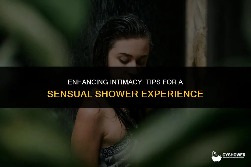 how to make shower time intimate