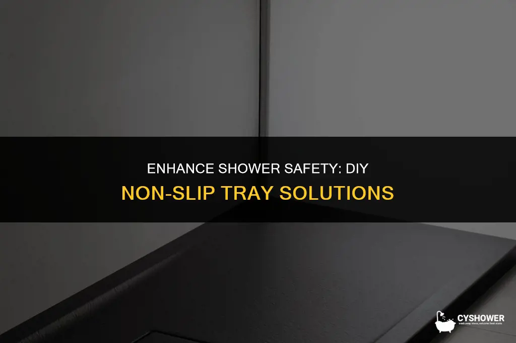 how to make shower tray non slip