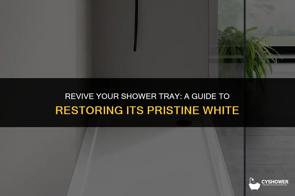 how to make shower tray white again