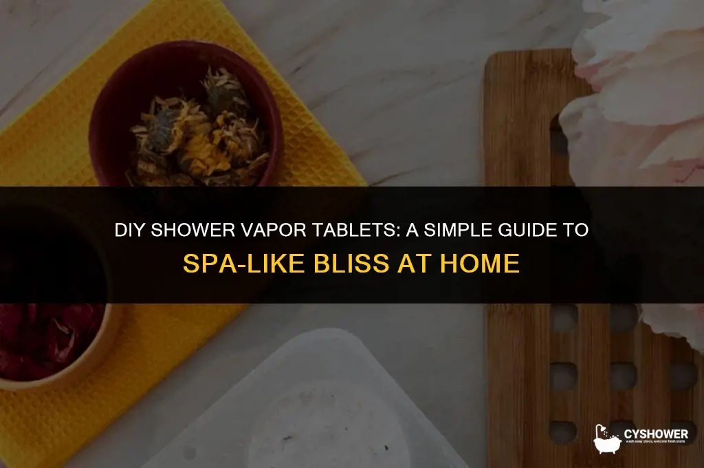 how to make shower vapor tablets