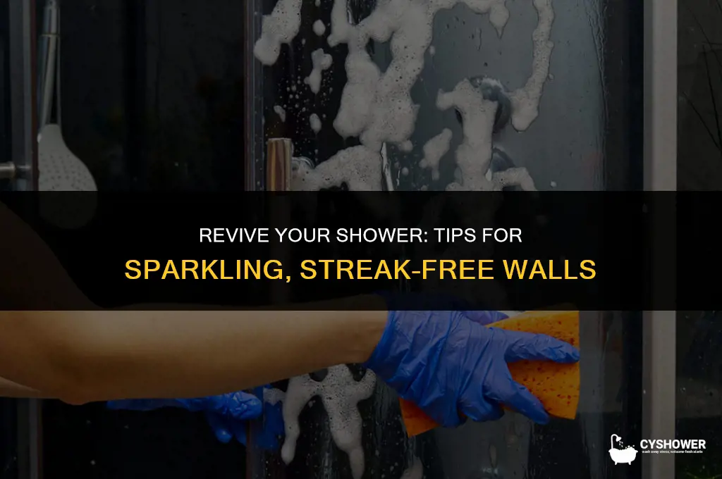 how to make shower walls shine