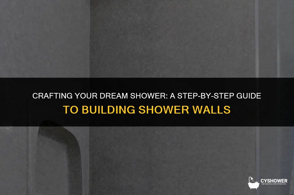 how to make shower walls