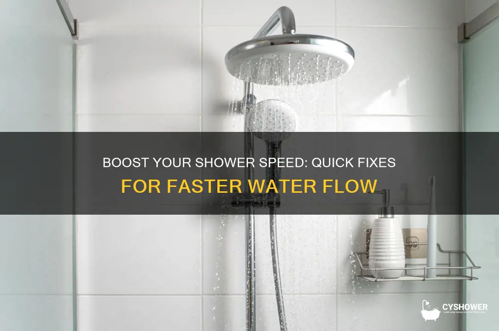 how to make shower water faster