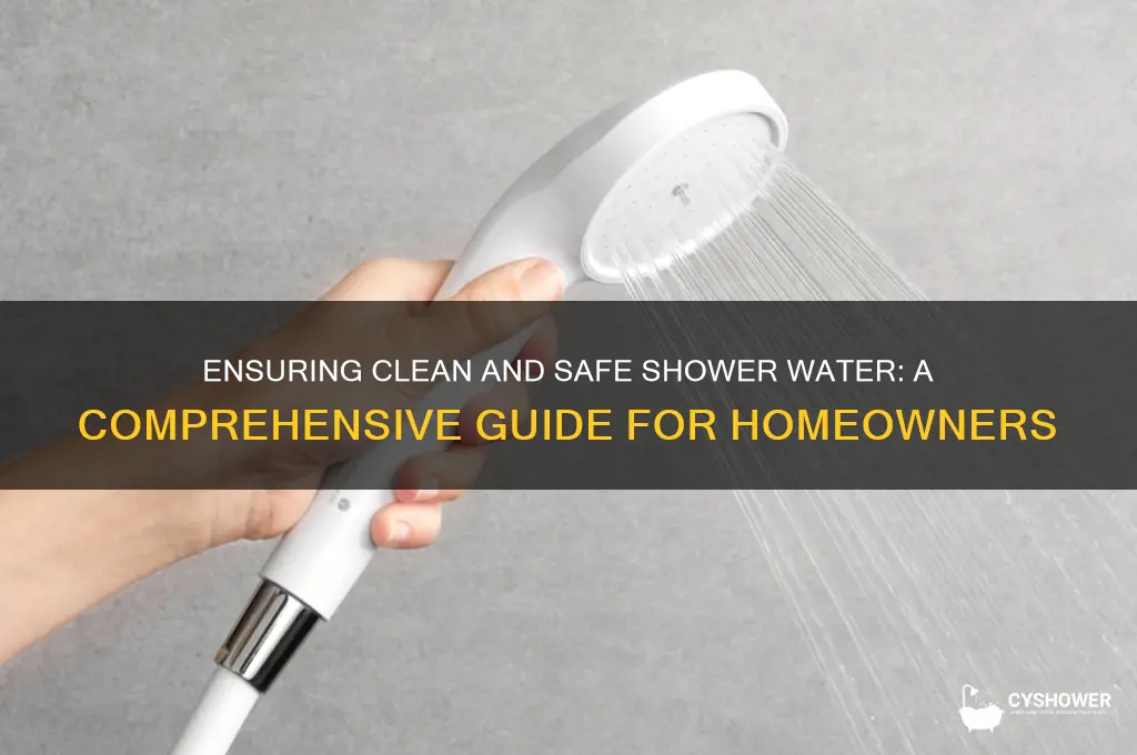 how to make shower water safe