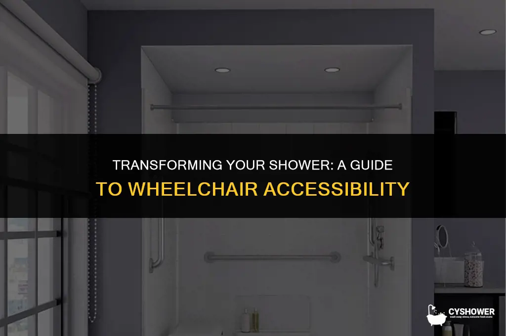 how to make shower wheelchair accessible